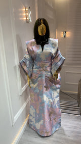 Luxury African Kaftan Maxi Dress for Women | Elegant Party Gown | Traditional Aso Ebi Evening Dress